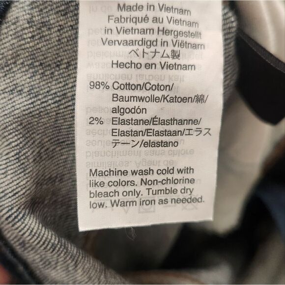 Madewell Petite 10" High-Rise Skinny Jeans: Cutout Tulip Hem Edition Size 24 - Picture 8 of 8